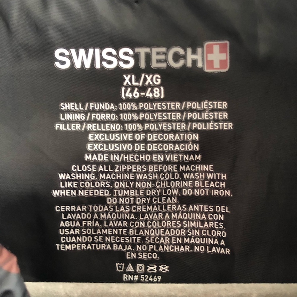 Swiss Tech Vest Puffer Camo Camouflage Wings Patch - Picture 9 of 11